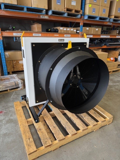 ST110 Mine spec cooler with fan cowl to suit ducting