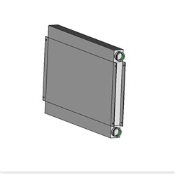COOLING ELEMENT Aluminium VC8P replacement 30 Bar 1 1/2" BSPP 848 x 549 x 65mm