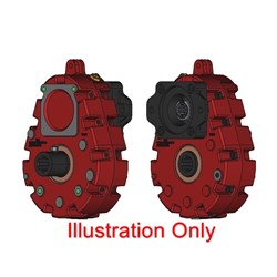 T33 PTO Drive 2.04:1 Ratio 21T 1 3/8" 16/32 Female Input SAE B Mount 15T 1" 16/32