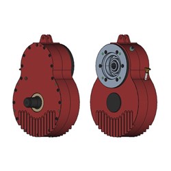 T55i PTO Drive 2.03:1 Ratio 23T 48X44 DIN 5482 Male Input SAE C Mount 14T 1 1/4" 12/24