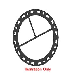 GASKET B1600 Series 4 Pass In/Out Modify for 1 and 2 Pass