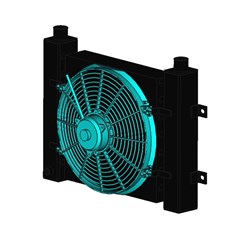 AIR COOLED Heat Exchanger DFM DFM12 24V DC Fan 1 1/4" BSPP