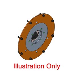 FLEXILOCK Drive Kit 63 Series SAE 5 Engine 6.5 Flywheel SAE B Mount 5/8" Bore 5/32"Key