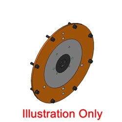 FLEXILOCK Drive Kit 63 Series SAE 5 Engine 6.5 Flywheel DIN 2 Mount 5/8" Bore 5/32" Ke