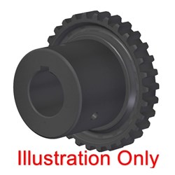 Flexible Coupling 101 Series DIN 3 1:8 Taper 4mm Key Taper Bore Hub