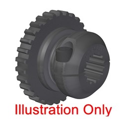 Flexible Coupling 127 Series 16T 35mm 2 Mod DIN 5480 CLAMPLOCK