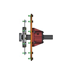 LIVE PTO Shaft  127 series SAE 4 Engine 10 Flywheel 52kw 2800 RPM