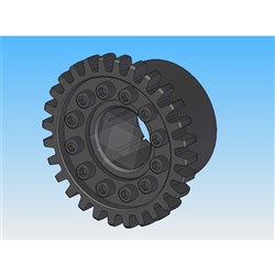 Flexible Coupling 127 Series 27T 1 3/4" 16/32 Axial CLAMPLOCK