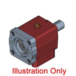 HDC Load Adaptor Cylindrical SAE A Mount 5/8" Bore 5/32" Ke 1 1/2" Shaft with 3/8" Key