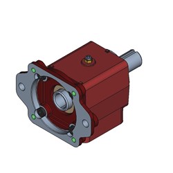 HDC Load Adaptor SAE C Mount 1.25" Bore 5/16" K 1 1/2" Shaft with 3/8" Key