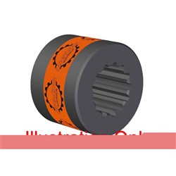 PRECISION SPLINE HUB 14T 20mm 1.25 Mod DIN 5480