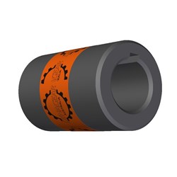 ROUND BORE MUFF COUPLING 1 7/16" Bore 3/8" Key