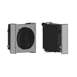AIR COOLED Heat Exchanger VC VC5N 24V DC Fan With Bypass 50-60c 4Bar