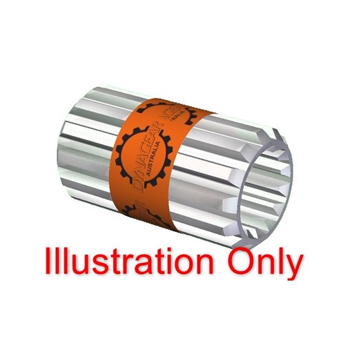 Male 36T 80mm 2.1 Mod DIN 5482 Female 13T 1 3/4