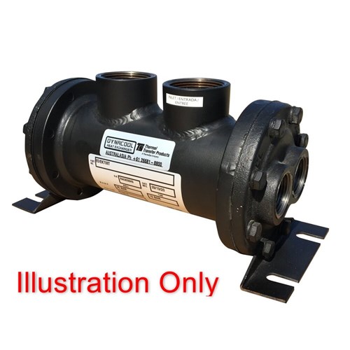 SHELL and TUBE 50EK4/2 Series Extended Surface 2 Pass +Surge Shell 302 l/min Tube 106 l/min