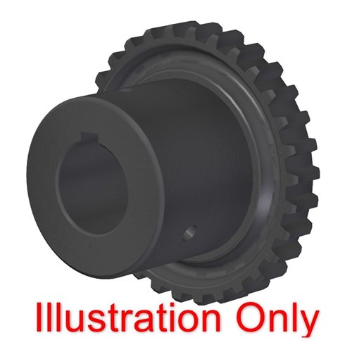 Flexible Coupling 127 Series 45mm bore 14mm Key Round Bore Hub