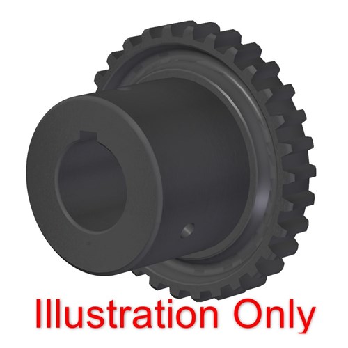 Flexible Coupling 127 Series 65mm bore 18mm Key Round Bore Hub