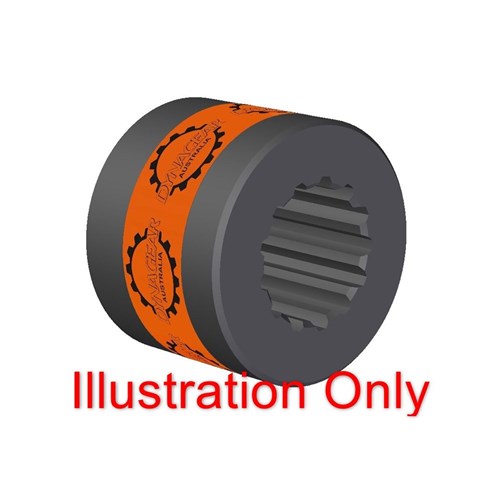 PRECISION SPLINE HUB 28T 90mm 3 Mod DIN 5480